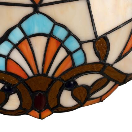 Brilagi - Tiffany glas-in-lood kroonluchter aan ketting MIRABELLA 1xE27/60W/230V Ø 40 cm