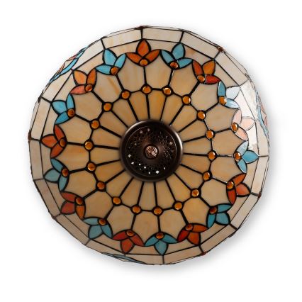 Brilagi - Tiffany glas-in-lood kroonluchter aan ketting MIRABELLA 3xE27/60W/230V Ø 50 cm