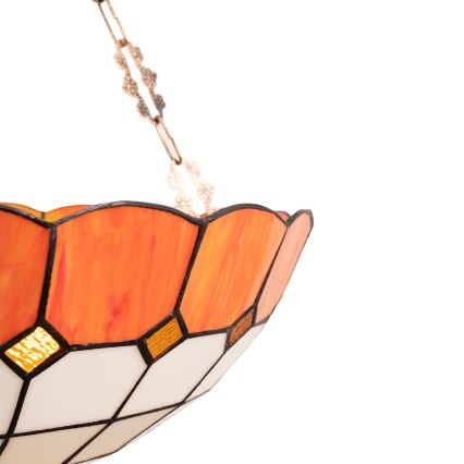 Brilagi - Tiffany glas-in-lood kroonluchter aan ketting SIENNA 3xE27/60W/230V Ø 50 cm