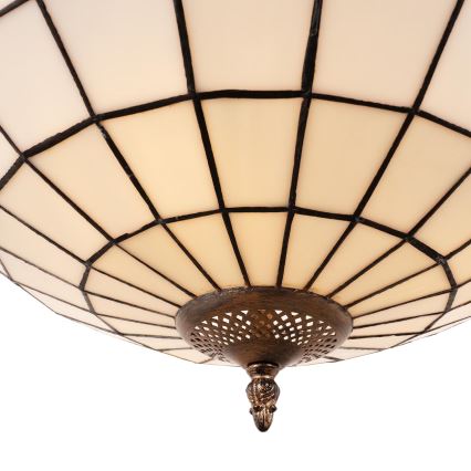 Brilagi - Tiffany glas-in-lood kroonluchter aan ketting SIENNA 3xE27/60W/230V Ø 50 cm