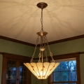 Brilagi - Tiffany glas-in-lood kroonluchter met ketting FOLIA 3xE27/60W/230V Ø 50 cm