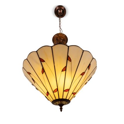 Brilagi - Tiffany glas-in-lood kroonluchter met ketting FOLIA 3xE27/60W/230V Ø 50 cm