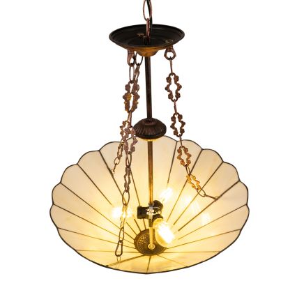 Brilagi - Tiffany glas-in-lood kroonluchter met ketting FOLIA 3xE27/60W/230V Ø 50 cm