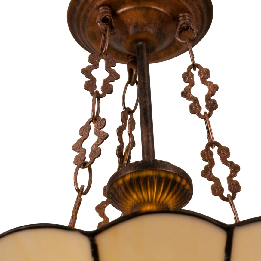 Brilagi - Tiffany glas-in-lood kroonluchter met ketting FOLIA 3xE27/60W/230V Ø 50 cm