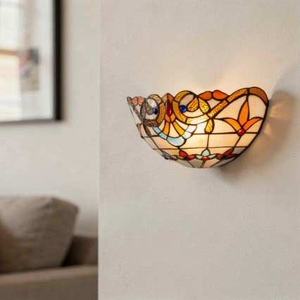 Brilagi - Tiffany glas-in-lood muurlamp MIRABELLA 1xE14/40W/230V
