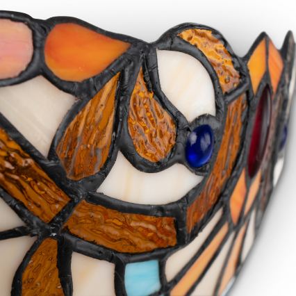 Brilagi - Tiffany glas-in-lood muurlamp MIRABELLA 1xE14/40W/230V