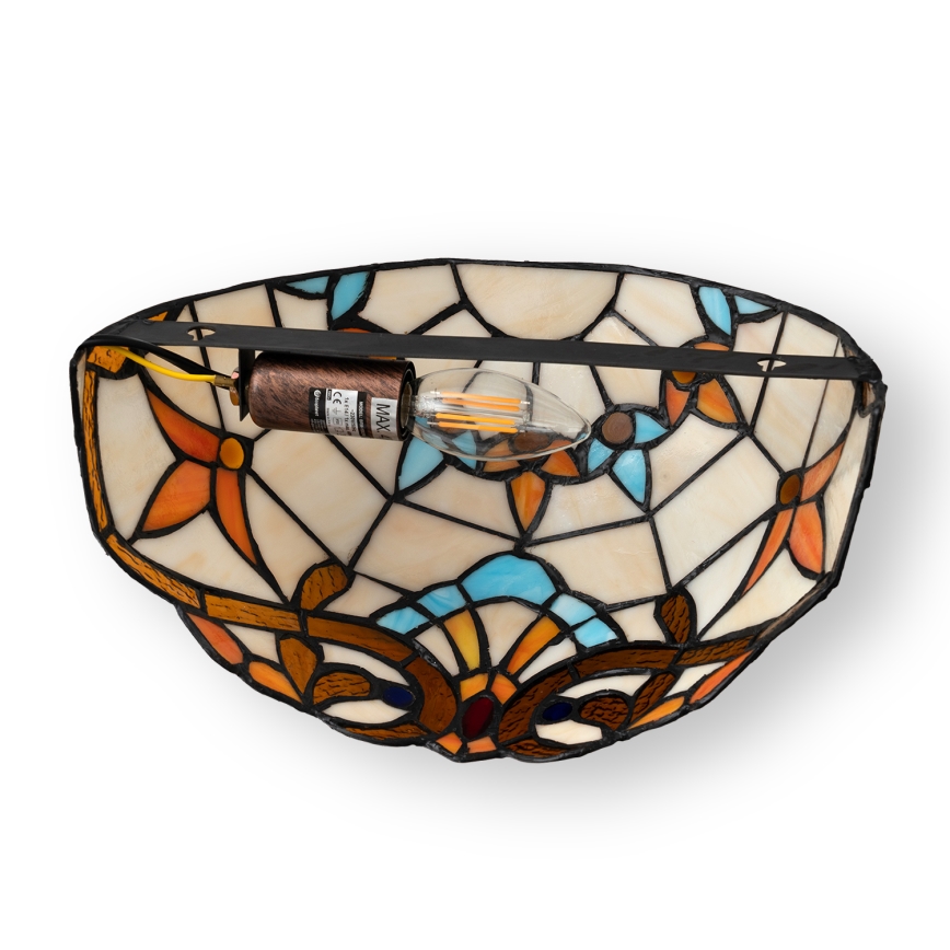 Brilagi - Tiffany glas-in-lood muurlamp MIRABELLA 1xE14/40W/230V