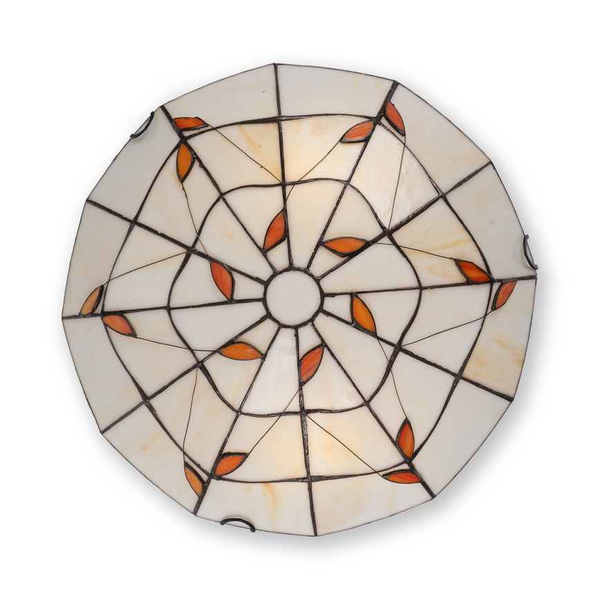 Brilagi - Tiffany glas-in-lood plafondlamp FOLIA 2xE27/60W/230V Ø 40 cm