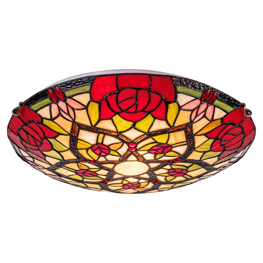 Brilagi - Tiffany glas-in-lood plafondlamp GARLAN 2xE27/60W/230V