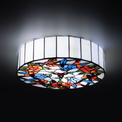 Brilagi - Tiffany glas-in-lood plafondlamp JUNGLE 3xE27/60W/230V Ø 40 cm