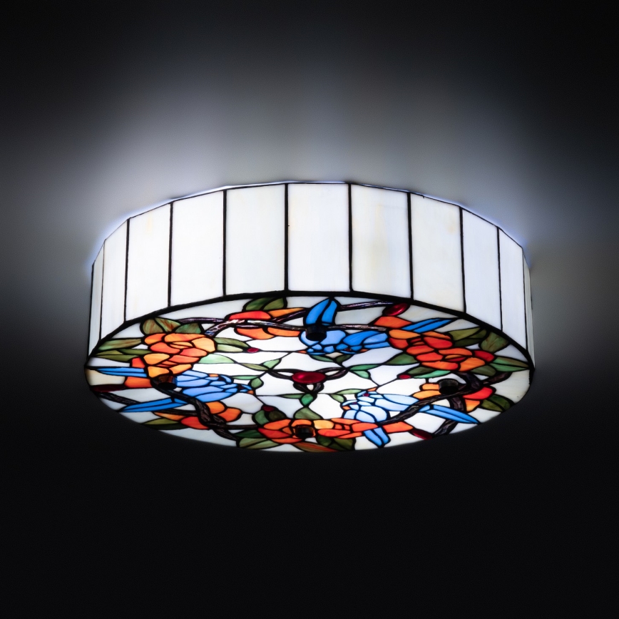 Brilagi - Tiffany glas-in-lood plafondlamp JUNGLE 3xE27/60W/230V Ø 40 cm