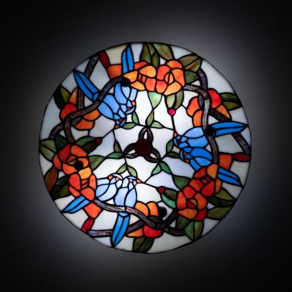 Brilagi - Tiffany glas-in-lood plafondlamp JUNGLE 3xE27/60W/230V Ø 40 cm