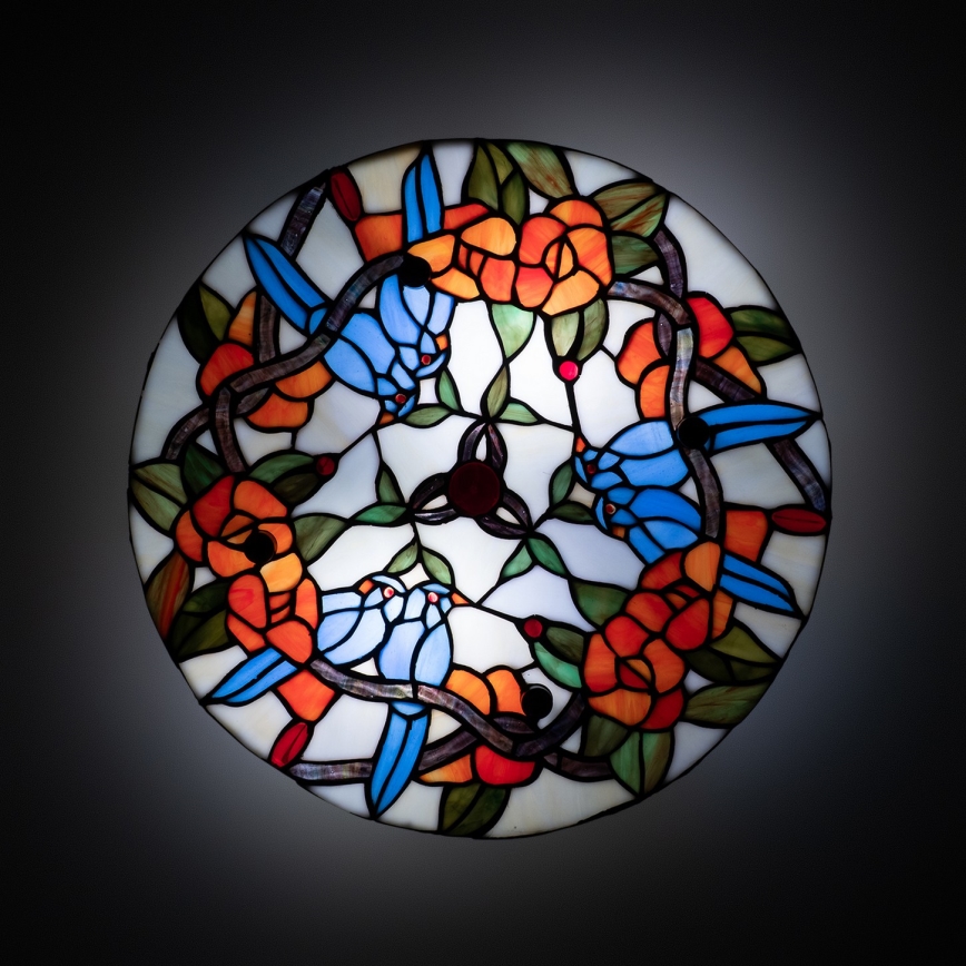 Brilagi - Tiffany glas-in-lood plafondlamp JUNGLE 3xE27/60W/230V Ø 40 cm
