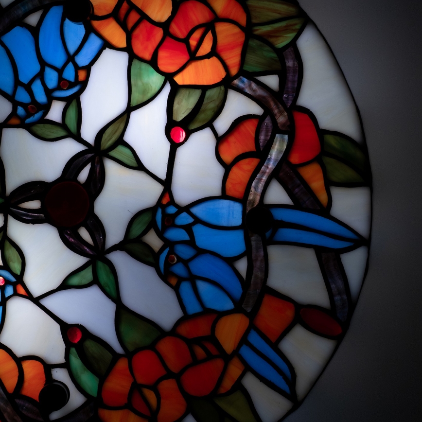 Brilagi - Tiffany glas-in-lood plafondlamp JUNGLE 3xE27/60W/230V Ø 40 cm