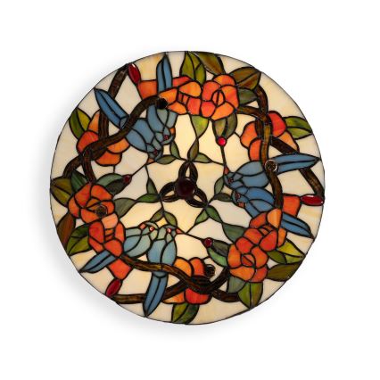 Brilagi - Tiffany glas-in-lood plafondlamp JUNGLE 3xE27/60W/230V Ø 40 cm