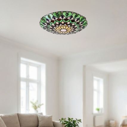 Brilagi - Tiffany glas-in-lood plafondlamp MARGARET 2xE27/60W/230V Ø 40 cm