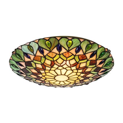 Brilagi - Tiffany glas-in-lood plafondlamp MARGARET 2xE27/60W/230V Ø 40 cm