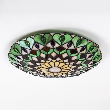 Brilagi - Tiffany glas-in-lood plafondlamp MARGARET 2xE27/60W/230V Ø 40 cm