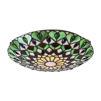 Brilagi - Tiffany glas-in-lood plafondlamp MARGARET 2xE27/60W/230V Ø 40 cm