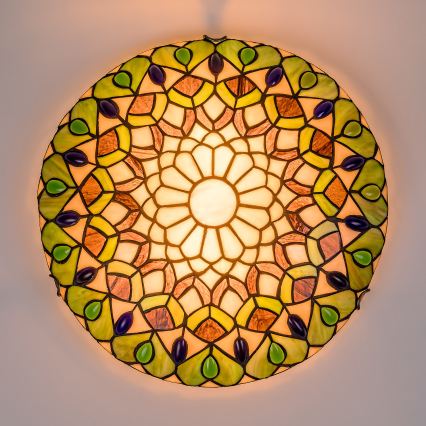 Brilagi - Tiffany glas-in-lood plafondlamp MARGARET 2xE27/60W/230V Ø 40 cm