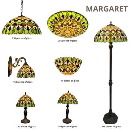 Brilagi - Tiffany glas-in-lood plafondlamp MARGARET 2xE27/60W/230V Ø 40 cm