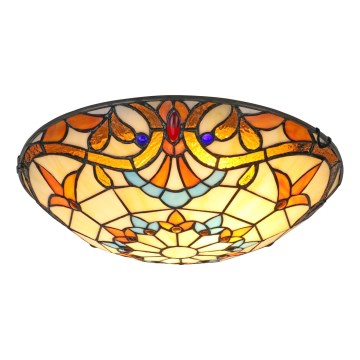 Brilagi - Tiffany glas-in-lood plafondlamp MIRABELLA 2xE27/60W/230V Ø 40 cm