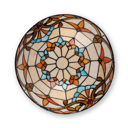Brilagi - Tiffany glas-in-lood plafondlamp MIRABELLA 2xE27/60W/230V Ø 40 cm