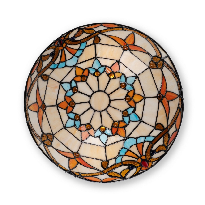 Brilagi - Tiffany glas-in-lood plafondlamp MIRABELLA 2xE27/60W/230V Ø 40 cm