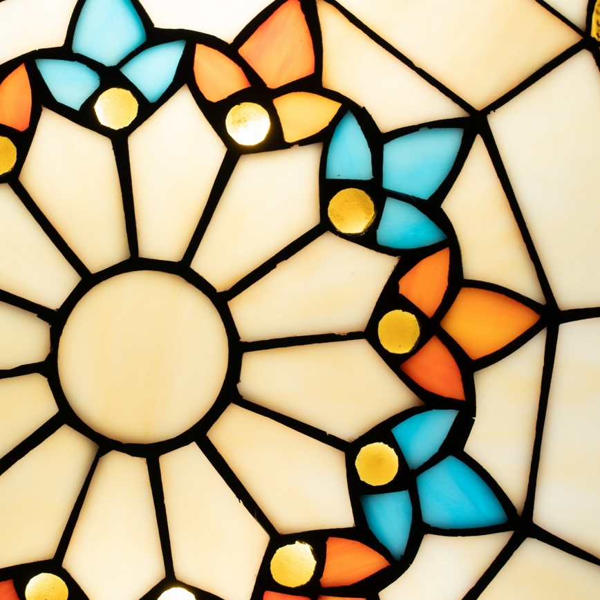 Brilagi - Tiffany glas-in-lood plafondlamp MIRABELLA 2xE27/60W/230V Ø 40 cm