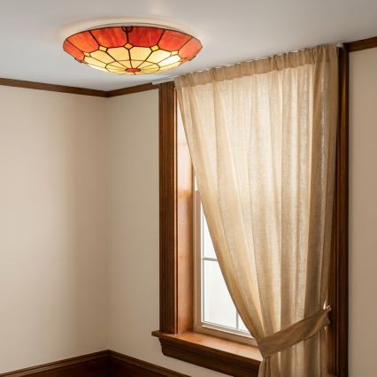 Brilagi - Tiffany glas-in-lood plafondlamp SIENNA 2xE27/60W/230V Ø 40 cm