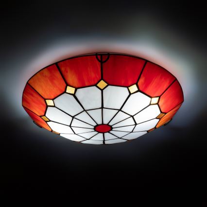 Brilagi - Tiffany glas-in-lood plafondlamp SIENNA 2xE27/60W/230V Ø 40 cm