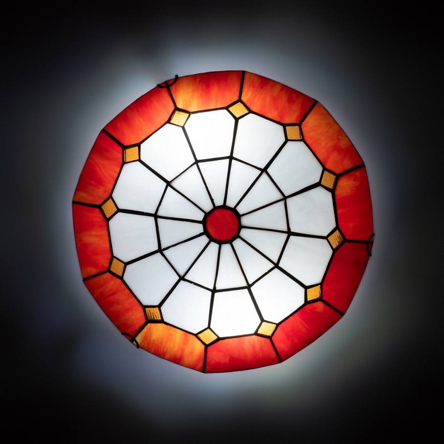 Brilagi - Tiffany glas-in-lood plafondlamp SIENNA 2xE27/60W/230V Ø 40 cm