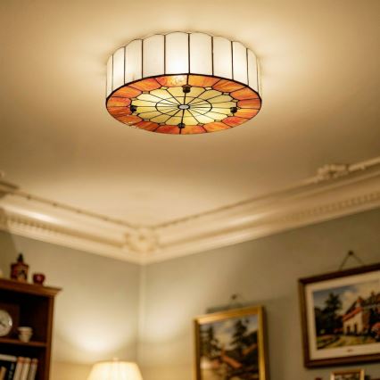 Brilagi - Tiffany glas-in-lood plafondlamp SIENNA 3xE27/60W/230V Ø 40 cm
