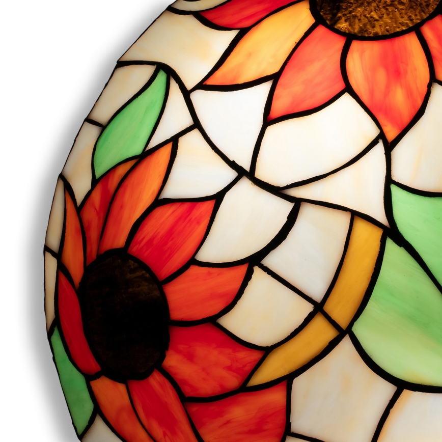 Brilagi - Tiffany glas-in-lood plafondlamp SUNFLOWER 2xE27/60W/230V Ø 40 cm
