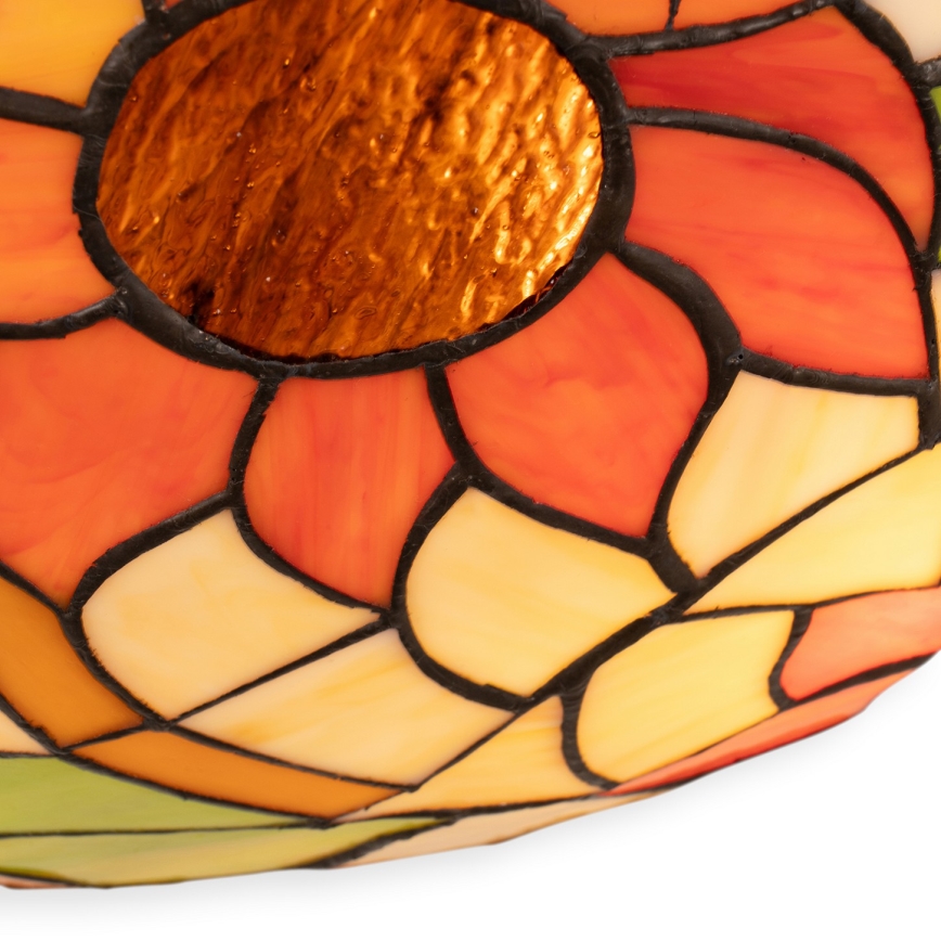 Brilagi - Tiffany glas-in-lood plafondlamp SUNFLOWER 2xE27/60W/230V Ø 40 cm