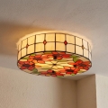 BRILAGI - Tiffany glas-in-lood plafondlamp SUNFLOWER 2xE27/60W/230V Ø 40 cm