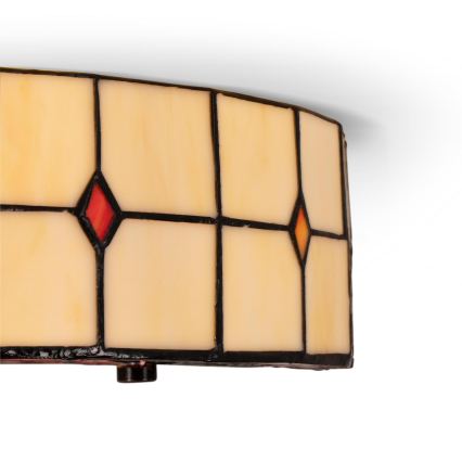 Brilagi - Tiffany glas-in-lood plafondlamp SUNFLOWER 3xE27/60W/230V Ø 40 cm