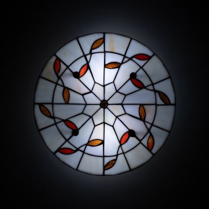 Brilagi - Tiffany glas-in-lood plafonnière FOLIA 3xE27/60W/230V pr. 40 cm