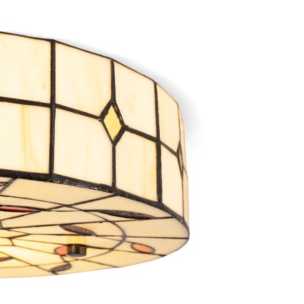 Brilagi - Tiffany glas-in-lood plafonnière FOLIA 3xE27/60W/230V pr. 40 cm