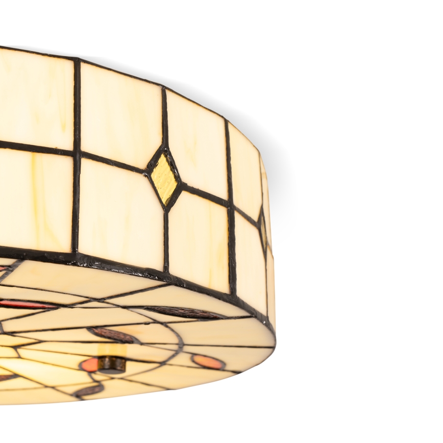 Brilagi - Tiffany glas-in-lood plafonnière FOLIA 3xE27/60W/230V pr. 40 cm