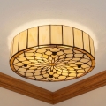 Brilagi - Tiffany glas-in-lood plafonnière IVORY 3xE27/60W/230V Ø 40 cm