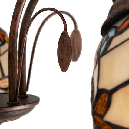 Brilagi - Tiffany glas-in-lood plafonnière MIRABELLA 5xE27/60W/230V Ø 60 cm