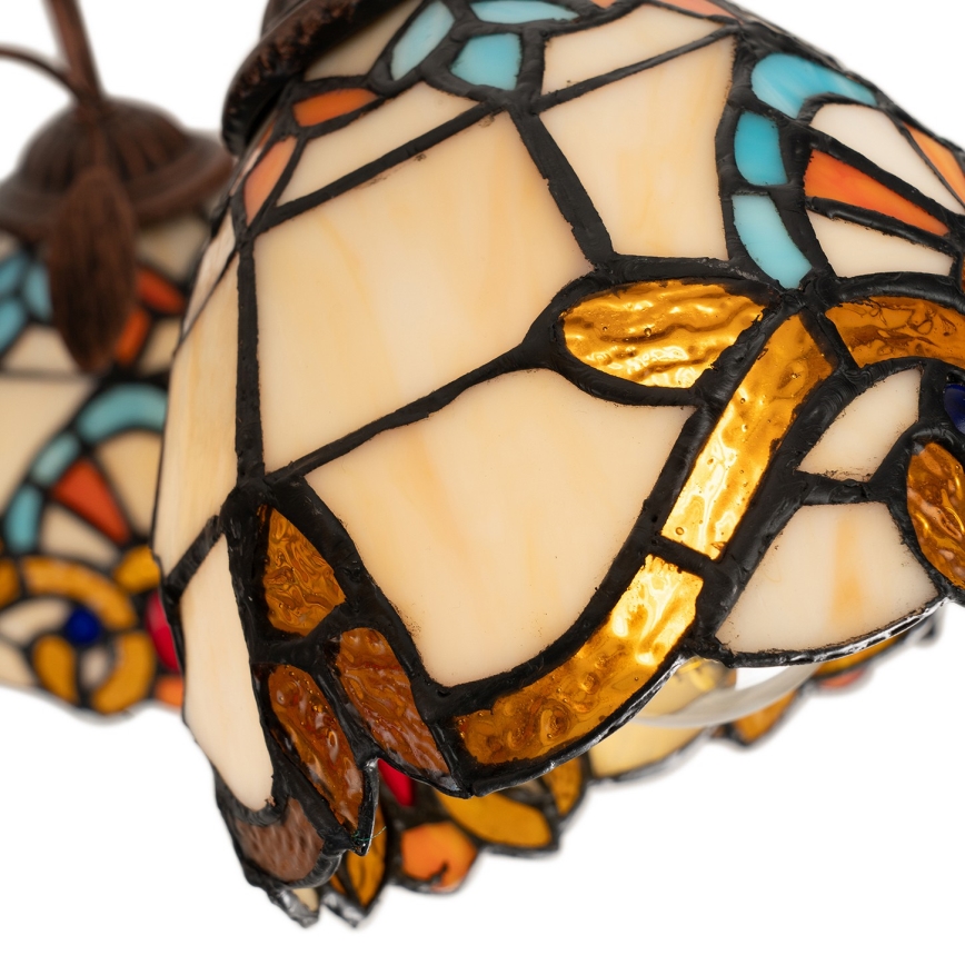 Brilagi - Tiffany glas-in-lood plafonnière MIRABELLA 8xE27/60W/230V Ø 68 cm