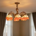 Brilagi - Tiffany glas-in-lood plafonnière SIENNA 6xE27/60W/230V Ø 60 cm