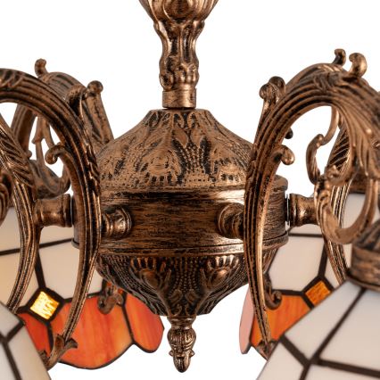 Brilagi - Tiffany glas-in-lood plafonnière SIENNA 6xE27/60W/230V Ø 60 cm