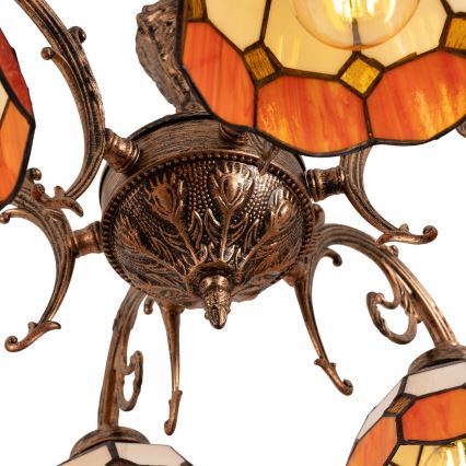 Brilagi - Tiffany glas-in-lood plafonnière SIENNA 6xE27/60W/230V Ø 60 cm