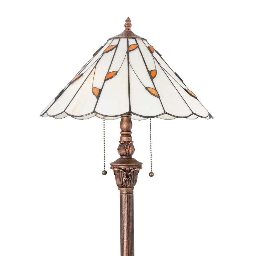 Brilagi - Tiffany glas-in-lood staande lamp FOLIA 2xE27/60W/230V