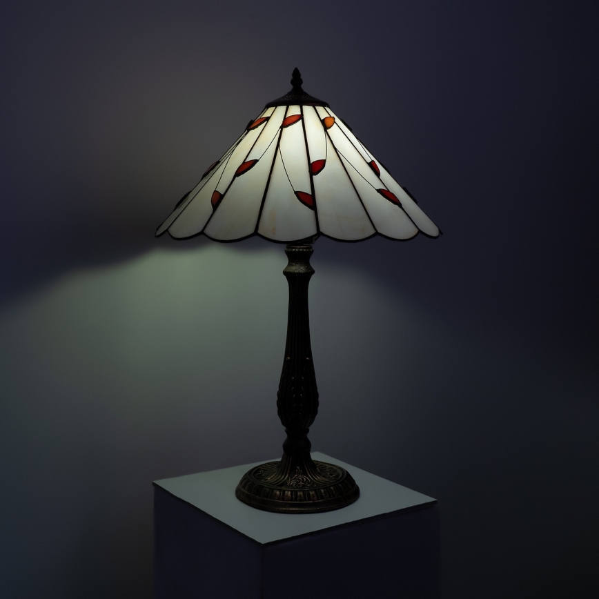 BRILAGI - Tiffany glas-in-lood tafellamp FOLIA 1xE27/60W/230V