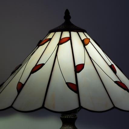 Brilagi - Tiffany glas-in-lood tafellamp FOLIA 2xE27/60W/230V