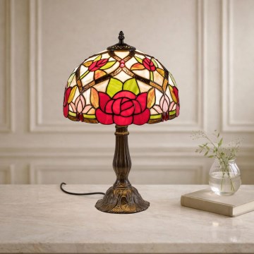 Brilagi - Tiffany glas-in-lood tafellamp GARLAN 1xE27/40W/230V